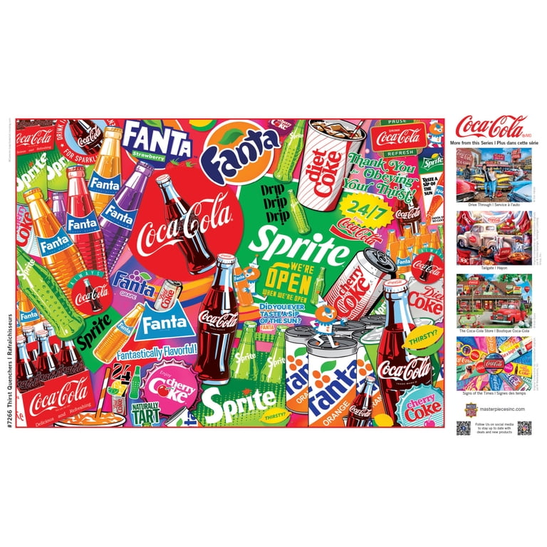 MasterPieces Coca-Cola Jigsaw Puzzle, 1000-Piece Taste the Feeling