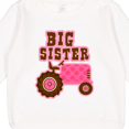 thumbnail image 3 of Inktastic Pink Tractor Big Sister Toddler Sweatshirt, 3 of 4
