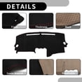 thumbnail image 4 of Unique Bargains Dash Cover - Car Center Console Sun Shade Protect Carpet - for Nissan Altima 2007-2012 - Suede Black - 1 Pc, 4 of 7