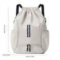 thumbnail image 5 of Drawstring Backpack Sports Gym Bag Waterproof Football Bag Swimming Backpack, 5 of 16