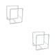 thumbnail image 1 of Organizador de platos Naiovety estante de cocina multifuncional apilable de Metal duradero Blanco 2Conjunto, 1 of 6