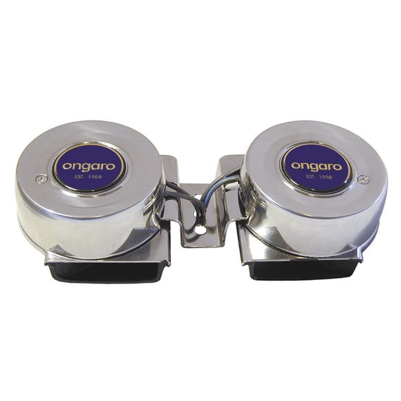 Schmitt &amperio; Ongaro All-Stainless Mini Compact Twin Horn - 12V