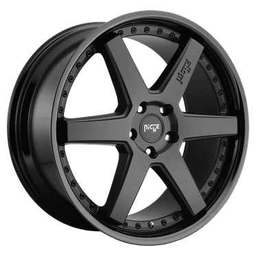Niche M192 Altair 20X10.5 5X112 40Et 72.56Cb Gloss Black Matte Black Wheel