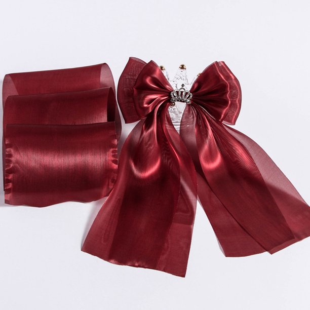 Nvzi Cinta de organza de 22 yardas, cinta transparente de polialgodón, cinta brillante para manualidades, para flores, ramos, guirnaldas, envoltura de regalos de boda, B05