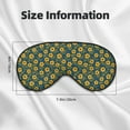 thumbnail image 4 of Uemuo Yellow Floral Pattern Sleep Eye Mask - Light Blocking Sleep Mask Blocking Out Light Perfectly, Soft and Comfortable Night Eye Mask, Eye Blinder, 4 of 7