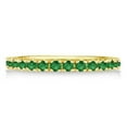thumbnail image 3 of Emerald Eternity Stackable Ring Band 14K Yellow Gold (0.75ct), 3 of 3