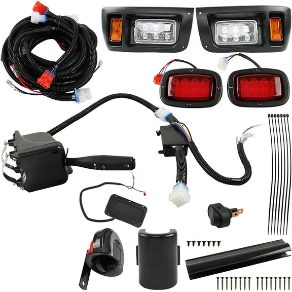 Deluxe Street Golf Cart LED Light Kit Replacement for DS Club Car 1993-Up