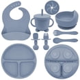 thumbnail image 1 of Set de alimentación para bebé Munlinder con babero de silicona con ventosa y utensilios, 1 of 7