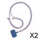thumbnail image 1 of 2 Cordones Ajustables Para Teléfono Móvil, Correa Para El Cuello, Cuerda De Mano, Color Morado Y Azul 2 piezas, 1 of 10