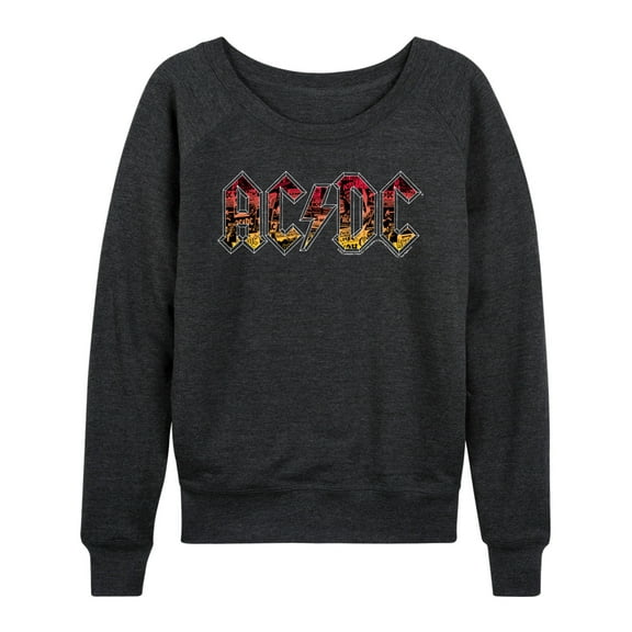 ACDC - Poster Texture - Women's Lightweight French Terry Long Sleeve Shirt