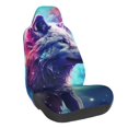 thumbnail image 1 of Balery Starry Multicolored Wolf Funda de Asiento para Auto con Diseño - Cubierta Frontal Suave y Transpirable con Protector Antideslizante- 1 Unidad, 1 of 5