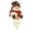 Snowman Tophat Light A3, variant on Christmas Porch Railing Lights, Bell Christmas Banister Light Multiple Lighting Modes Indoor Outdoor Holiday Decor