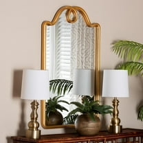 Baxton Studio Elian Traditional Mirror, 24"W, Rectangle, Gold