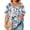 3Multicolor, variant on FDGIU Women's Plus Size Boho Loose Fit Short Sleeve Stripe Print T-Shirt - Casual Summer Blouse