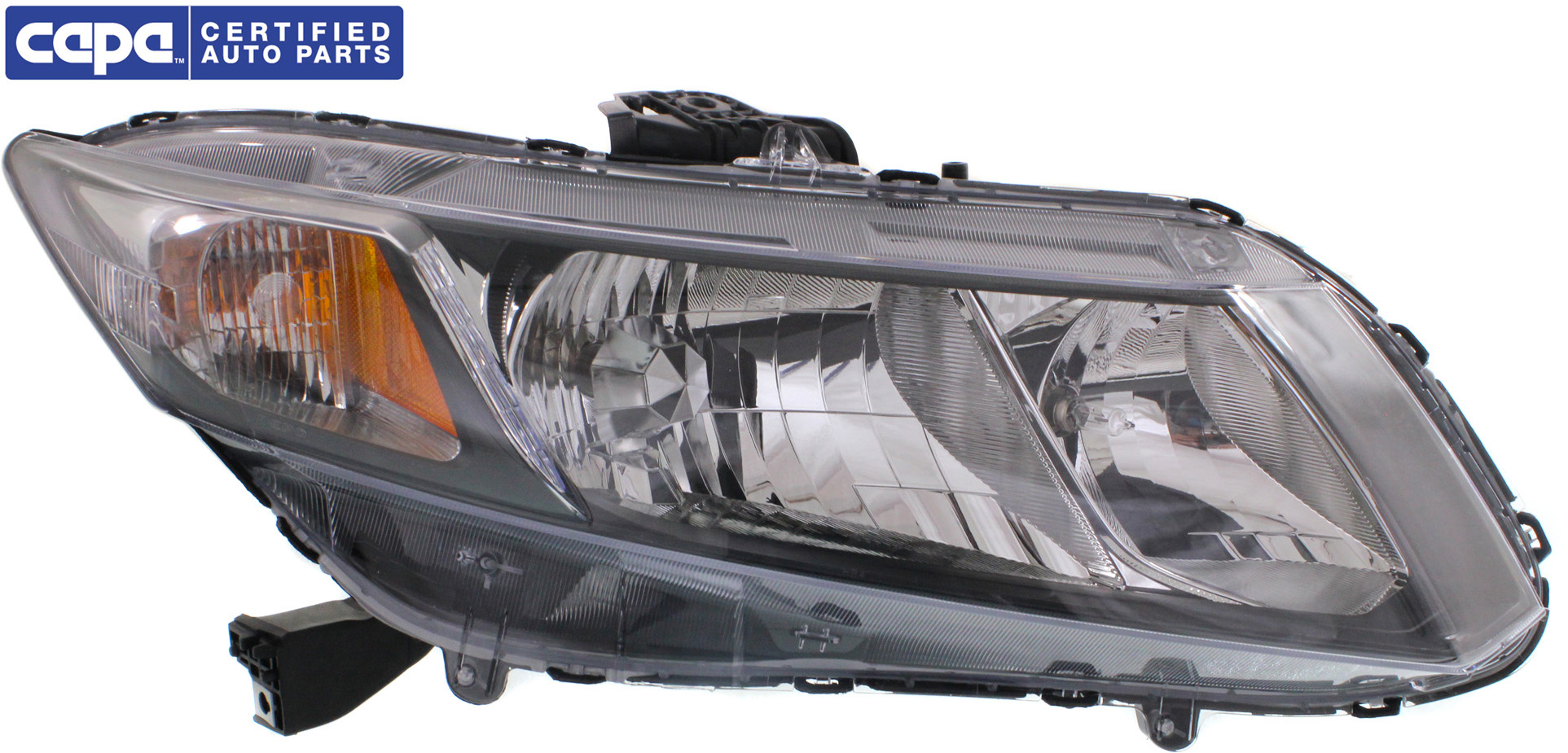 Headlight Compatible With 2013-2015 Honda Civic Right Passenger Halogen With bulb(s) CAPA Certified