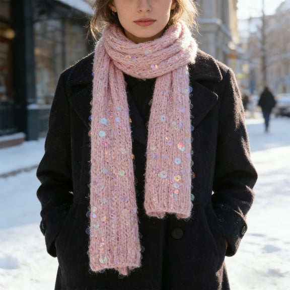 Ovzne Pure Cotton Sequin Yarn – Sparkling Hand-Knitting Thread With Embedded Sequins For Fashion