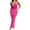 Hot Pink, variant on TJAZFJPA Gala Dress Elegant Round Neck A Line Maxi Dress with Lace Trim for Women for Wear Off Shoulder Dress for Women Beige Dresses for Women