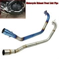 thumbnail image 2 of Exhaust Pipe Motorcycle System Exhaust Muffler Tube Middle Link Pipe For Yamaha YZF R15 MT-15 2008-2016 2017, 2 of 8