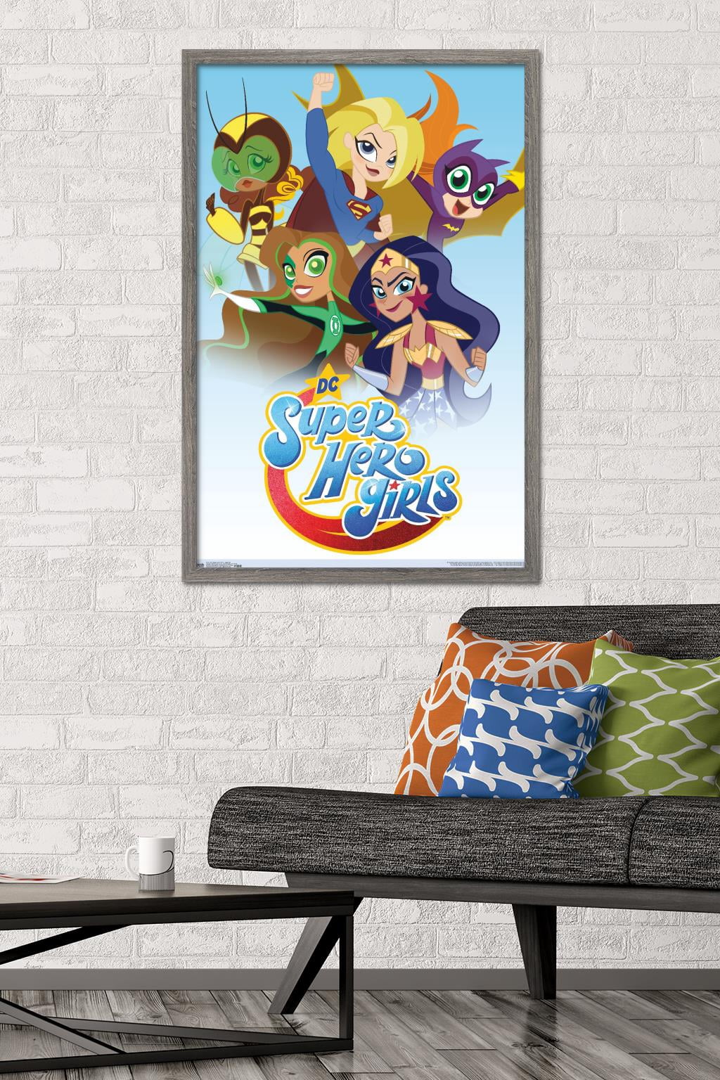 DC Comics TV - DC Super Hero Girls - Together Wall Poster, 22.375" x 34", Framed