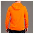 thumbnail image 4 of VORTEX Adult Male Core Logo Performance Hoodie, Color: Blaze, Size: XL, 4 of 5