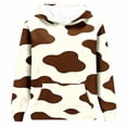 thumbnail image 6 of Yutgune Unisex Kids Multicolor Cow Print Hoodie, Long Sleeve Graphic Pullover Sweatshirt with Pocket, Sizes 3-14 Years, 6 of 6