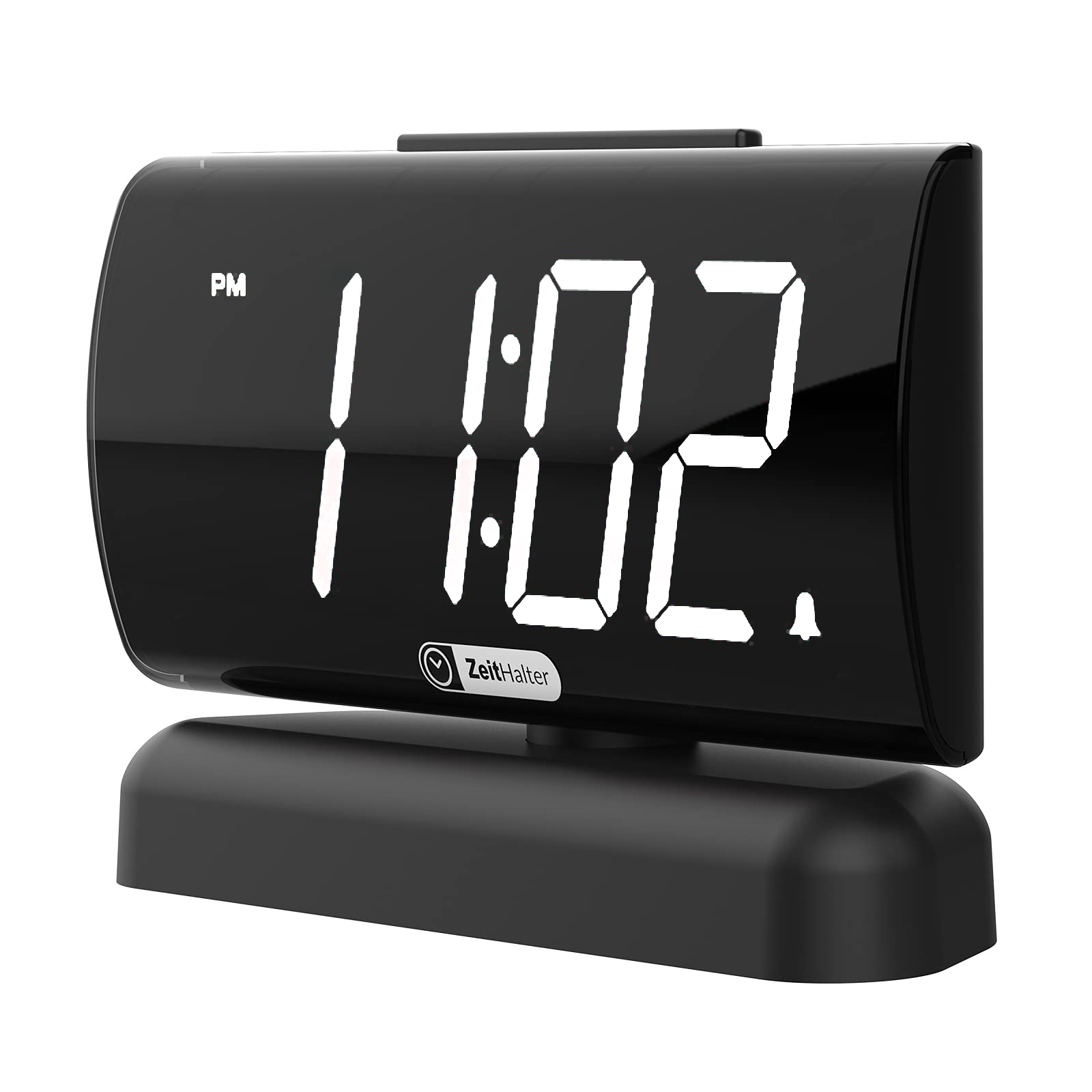 Alarm Clock Big Digits wiht Swivel Base,2 Levels Alarm Sound,2Level