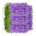 thumbnail image 3 of Flor de Glicinia Artificial, Decoración de Vides Falsas 14pcs Fácil Limpio Seis Hoja para Bodas, 3 of 8