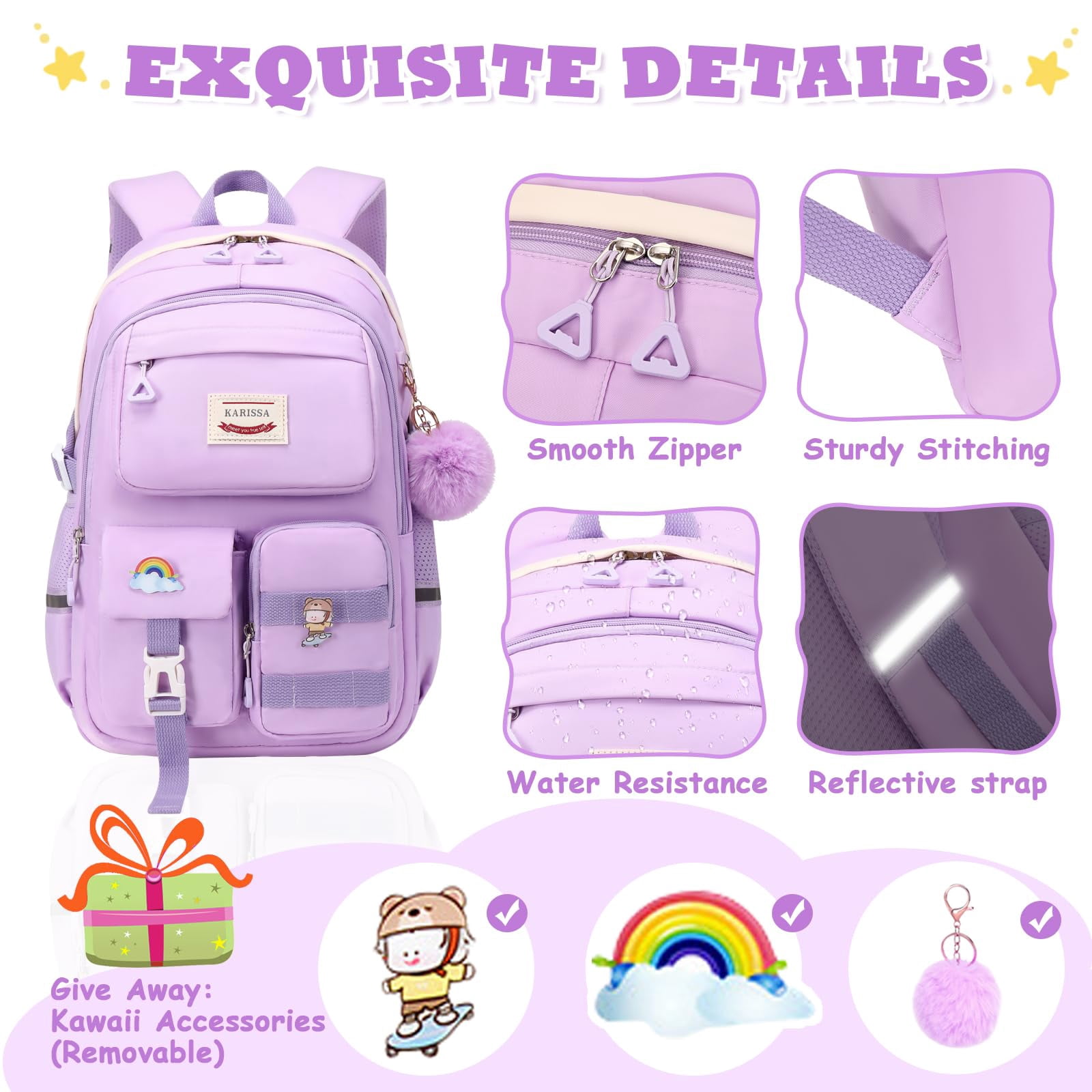 Soda Candy Backpack School Bookbags for Middle School Students Book Bag School Kawaii Ita Backpacks