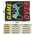 thumbnail image 4 of XMXY Fleece Throw Blanket for Couch, Play Controller Joystick Lightweight Plush Fuzzy Cozy Soft Bed Blankets and Throws for Sofa, 40"x30" inches, 4 of 8