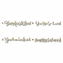You Are So Loved Sign Unfinished Wood Cutout Home Decor DIY Option 2- 42" Wide / 1/2"