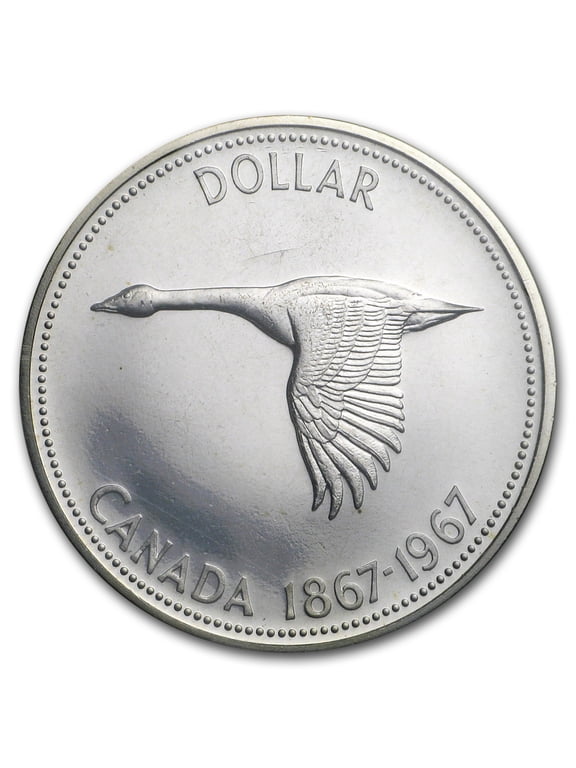 1967 Canada Silver Dollar Flying Goose BU/Prooflike (.800 Fine)