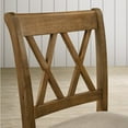 thumbnail image 4 of Roundhill Furniture Windvale Fabric Seat Counter Dining Chair Brown (Set of 2), 4 of 5