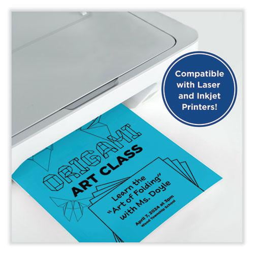 Printworks PRB00114 8.5 x 11 in. Professional Color Cardstock with 65 lbs Cover Weight, Blue