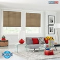 thumbnail image 7 of PowerSellerUSA Light Filtering Cordless Rollup Window Blinds, 72L x 30W Inches Oval Veranda Vinyl Roller Privacy Blind, Indoors-Outdoors Mount Simply Pull-Up from the Bottom Handrail, Silver/Tan, 7 of 7