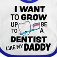 thumbnail image 4 of Inktastic I Want to Grow Up to Be a Dentist Like My Daddy Boys or Girls Baby Bib, 4 of 4