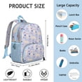 thumbnail image 6 of Golden Retriever Dog with Cherry and Rainbow Backpack Backpack for School,Cute School Bag,Schoolbag with Adjustable Shoulder Straps & Padded Back,13.8"x11.4"x6", 6 of 6
