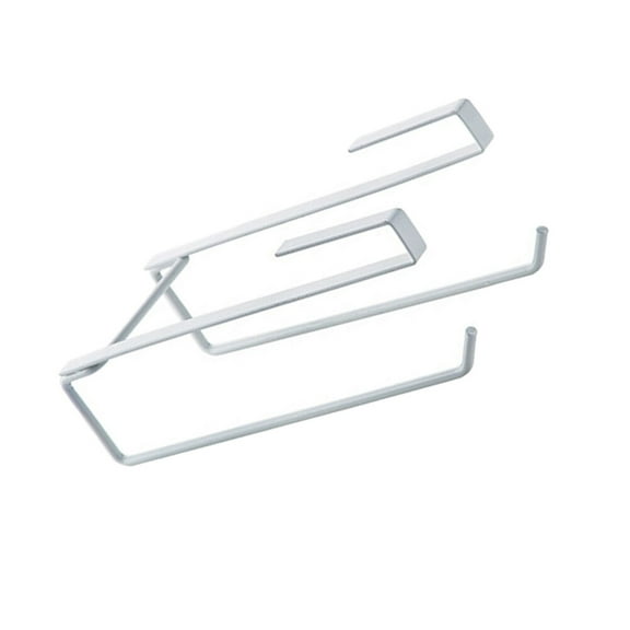 Hemobllo Under Cabinet White Paper Towel Holder with Punch Free Installation