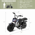 thumbnail image 7 of Oryxearth OGMR105 Upgrade Mini Dirt Bike, Mini Dirt Bike, 105cc 4-Stroke Gas Powered Off Road Bike for Teens and Adult, 24mph, Up to 165 LBS, Racing Blue, 7 of 7