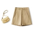 thumbnail image 1 of MKLEKYY Pantalones Cortos de Mezclilla para Mujer, Pantalones Cortos de Verano Finos, Holgados, de Cintura Alta, de Corte A, con Pierna Ancha y Pantalones Cortos de Tendencia, 1 of 4