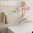 thumbnail image 2 of Hanger Organizer Waterproof Space-saving Hanging Organizer Rack Durable Versatile Hanger Storage Rack for Home, 2 of 12
