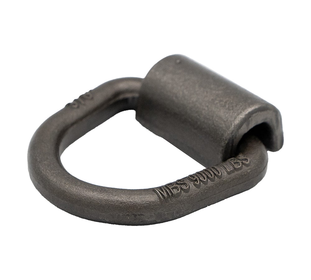 (40 Pack) 3/8" Heavy Duty Weld On D Ring - 9,000 LBS Breaking Strength Tie Down Anchor for Truck Bed - Forged D Rings for Trailer