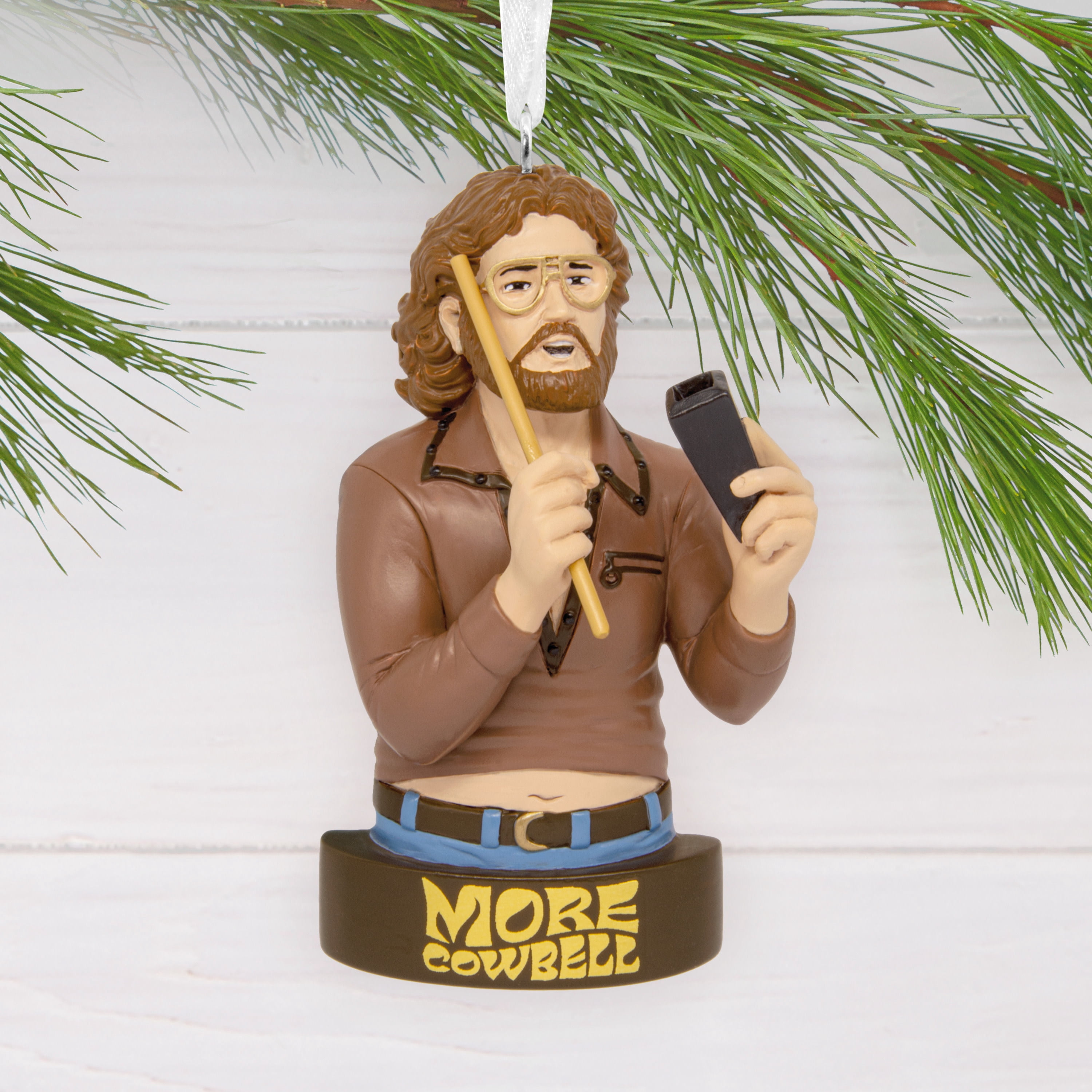 Hallmark Christmas Ornament (Saturday Night Live Cowbell), 1 Count, 1 Count