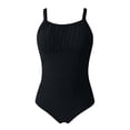 thumbnail image 5 of LIUJUNSHOP Women's One Piece Swimsuits Tummy Control Bathing Suit Modest Scoop Neck Ruched Adjustable Straps Swimming Suit, 5 of 9
