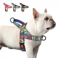thumbnail image 2 of Quick Control Dog Harness With Handle No Pull Nylon Dogs Vest Harness Colorfull Print Pet Harness Adjustable Bulldog Chihuahua, 2 of 9