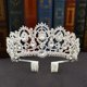 thumbnail image 2 of Nvzi Tiara para novia, diadema de princesa, corona nupcial, joyería para el cabello con diamantes de imitación de cristal, decoración para cumpleaños, graduación, fiesta de disfraces (azul), 2 of 4