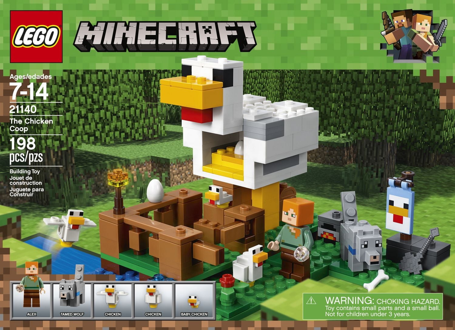 LEGO Minecraft The Chicken Coop 21140 Building Kit (198 Piece)