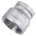 thumbnail image 1 of Acoplamiento de tubo reductor de rosca hembra BSPT de acero inoxidable Uxcell 1-1/4x1 BSPT, 1 of 5