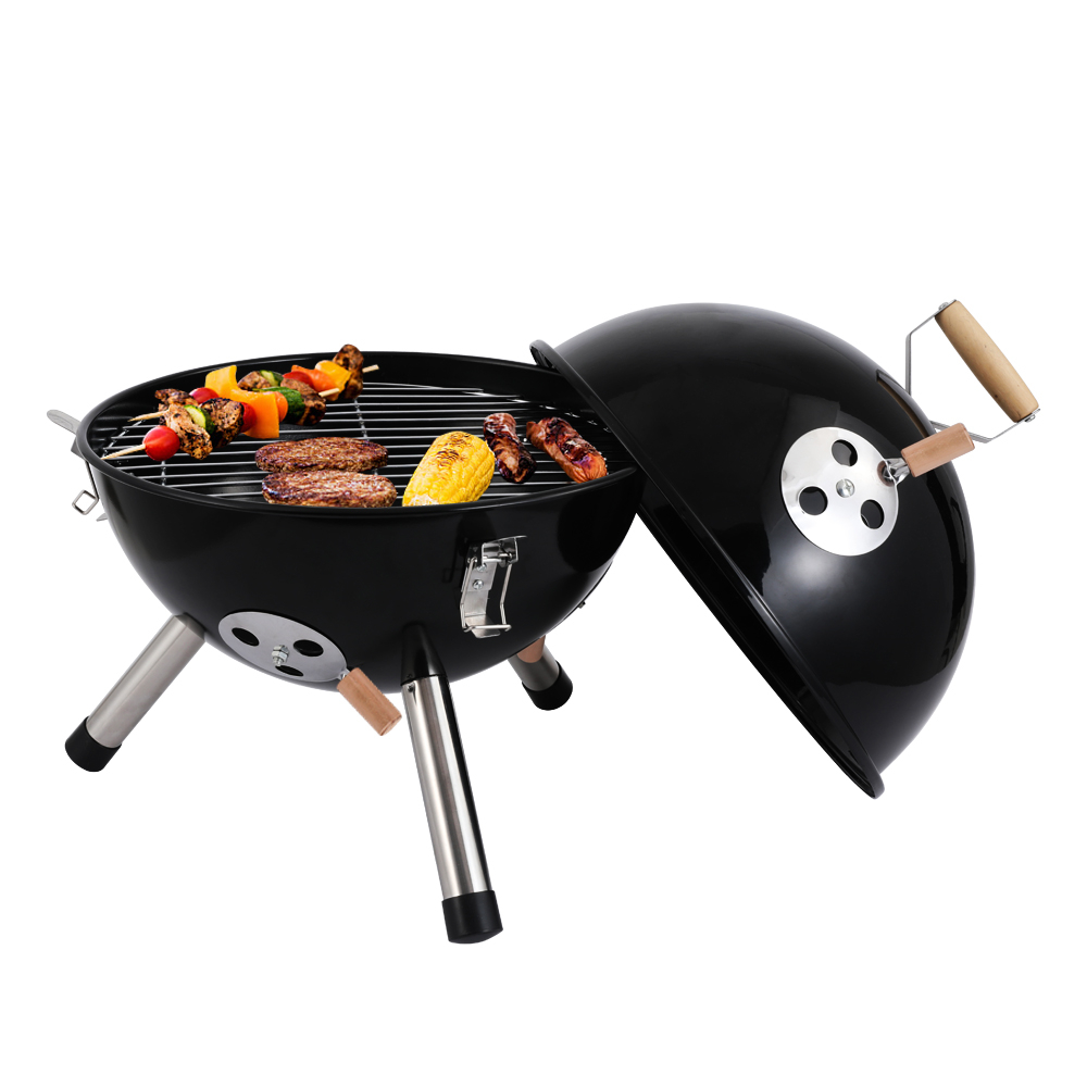 Sanitary Spherical Grill, Portable Convenient Grill, Steel BBQ Charcoal