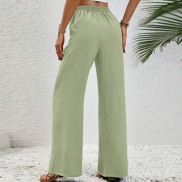 Aloohaidyvio Wide Leg Dress Pants Women's High Waisted