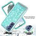 thumbnail image 4 of for Samsung Galaxy S21 FE (NOT FIT SAMSUNG S21) Glitter Bling Full Body Built In Screen Protector Phone Case PU Shock Bumper Scratch Guard Skin Wrap Slim Cover, 4 of 4